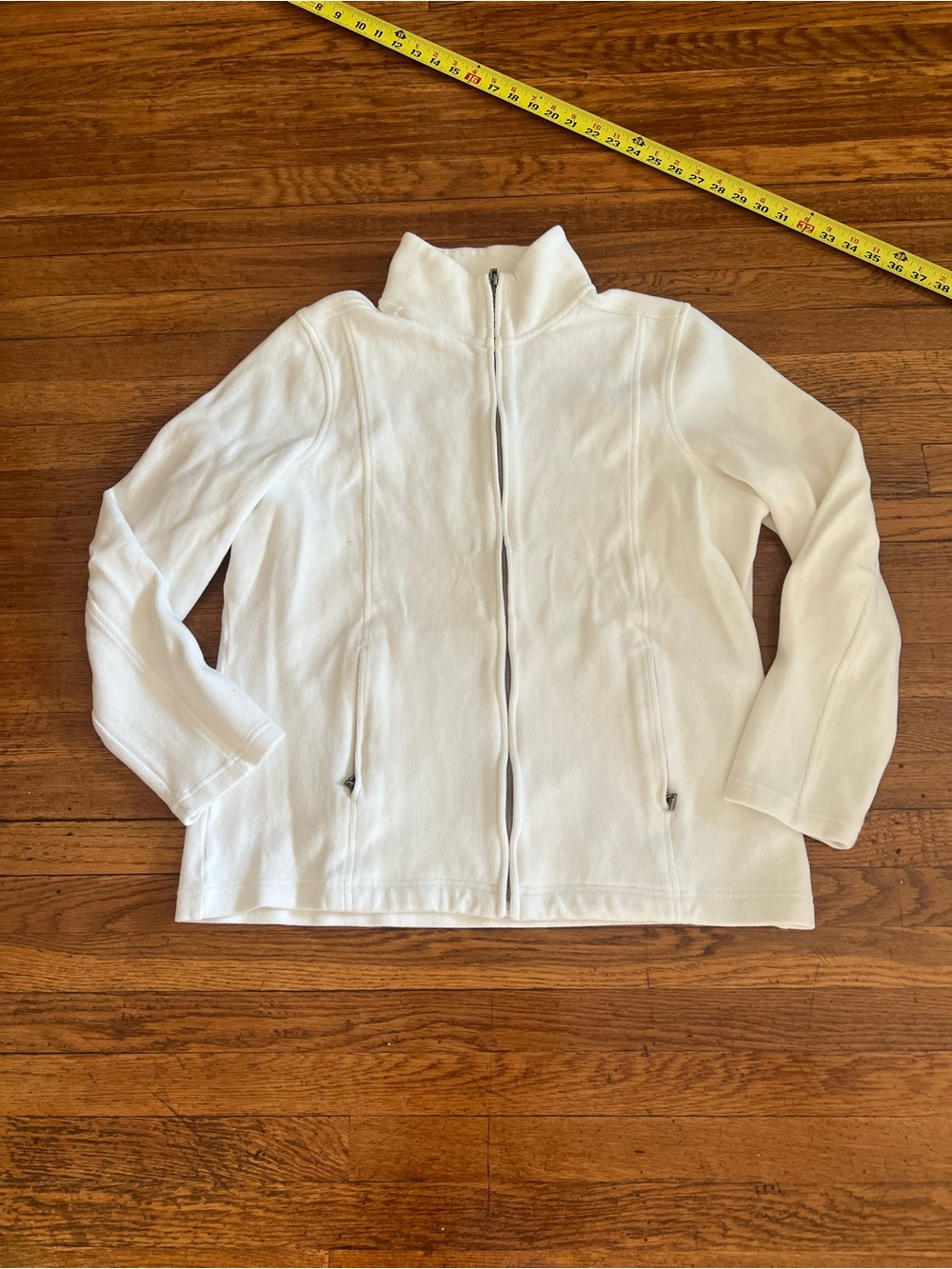 Kirkland Signature White Full-Zip Puffer Jacket